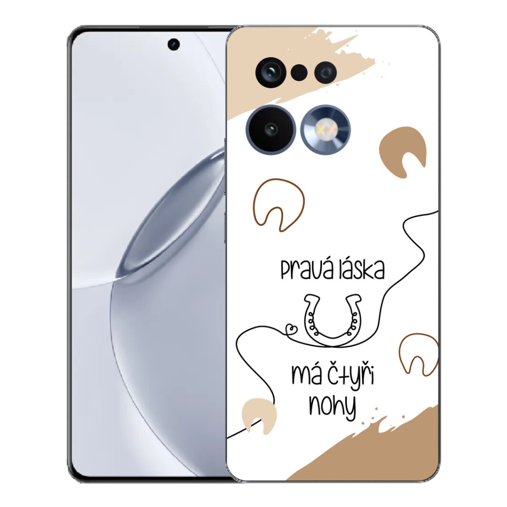 mmCase géltok a Realme 16 Pro+ készülékhez – ló motívum, fehér háttér