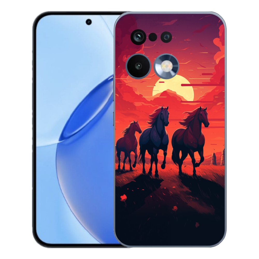 mmCase géltok a Realme 16 Pro-hoz – lovak és naplemente