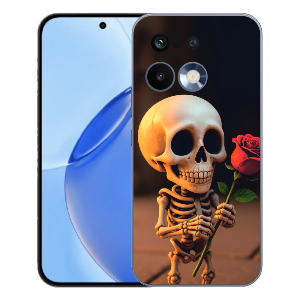 mmCase géltok a Realme 16 Pro-hoz – csontváz rózsával