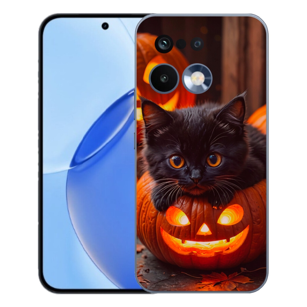 mmCase gél tok a Realme 16 Pro-hoz – cica és sütőtök