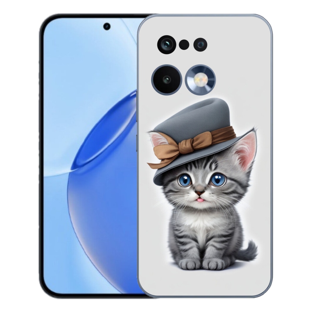mmCase gél tok a Realme 16 Pro-hoz – kalapos cica
