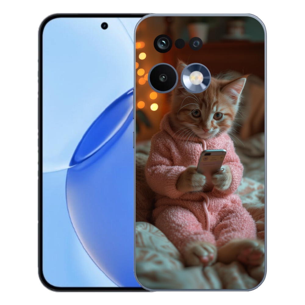 mmCase géltok a Realme 16 Pro-hoz – cica a mobiltelefonnal