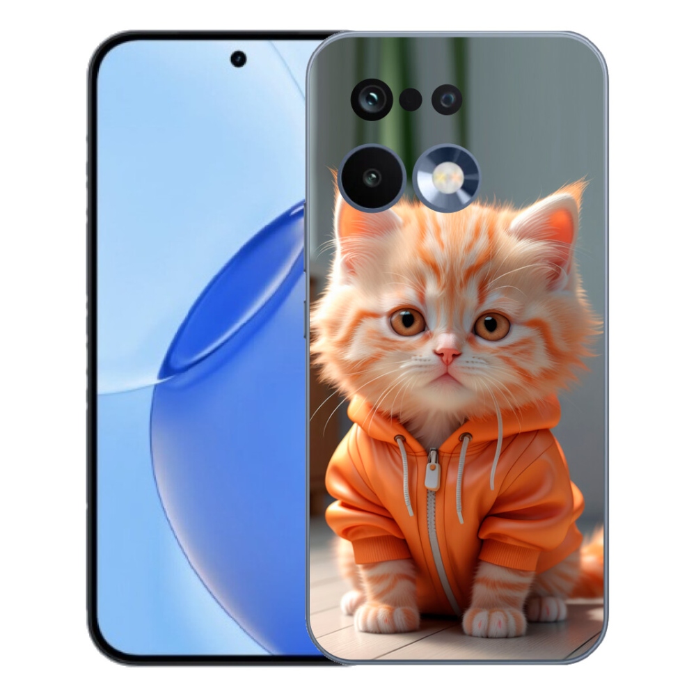 mmCase gélhuzat a Realme 16 Pro-hoz – pulóveres cica