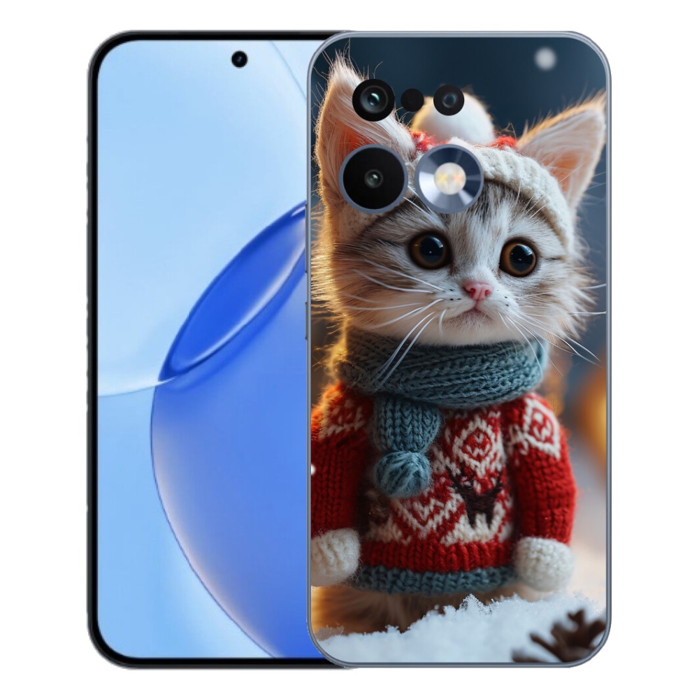 mmCase géltok a Realme 16 Pro-hoz – pulóveres cica