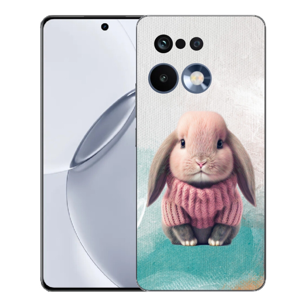 mmCase géltok a Realme 16 Pro+ készülékhez – pulóveres nyuszi