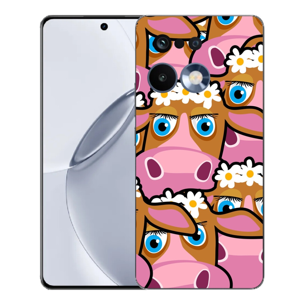 mmCase gél tok a Realme 16 Pro+ készülékhez – rajzolt tehenek