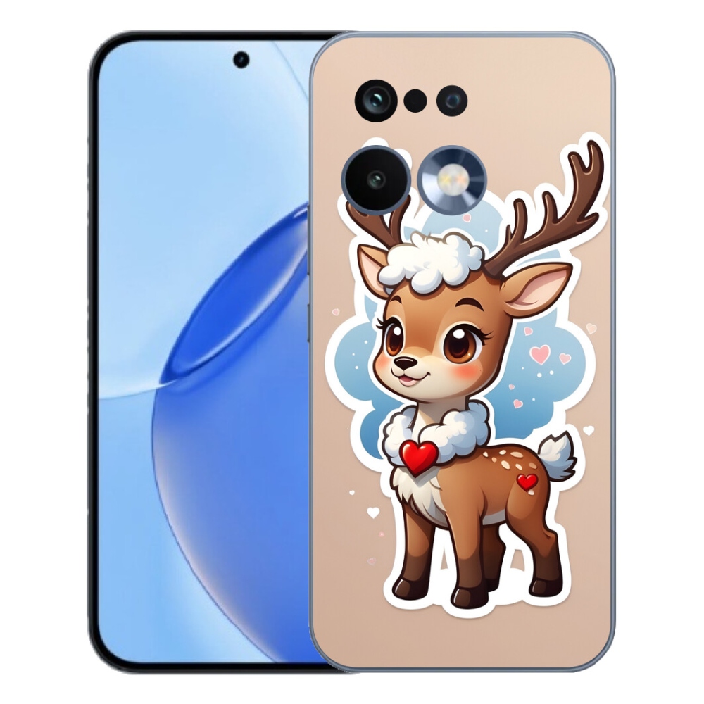 mmCase géltok a Realme 16 Pro-hoz – rajzolt rénszarvas