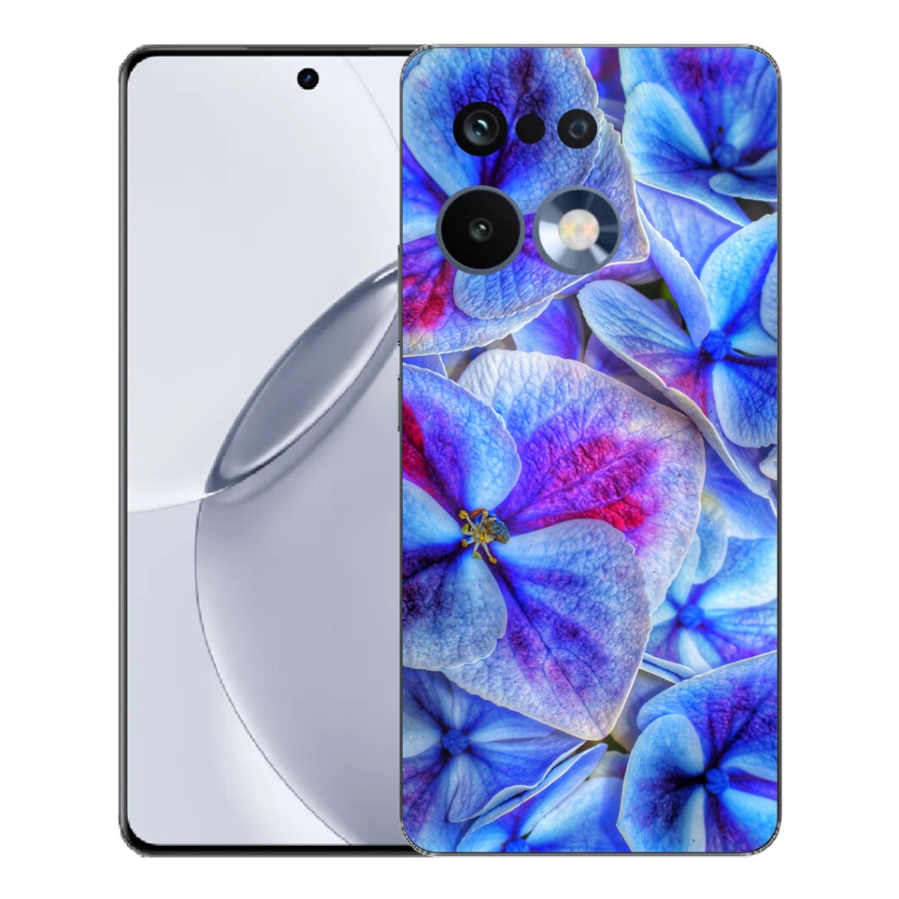 mmCase gél tok a Realme 16 Pro+ készülékhez – kék virágok 1