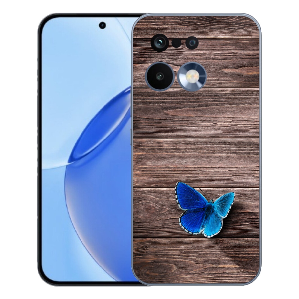 mmCase gél tok a Realme 16 Pro-hoz – kék pillangó 1