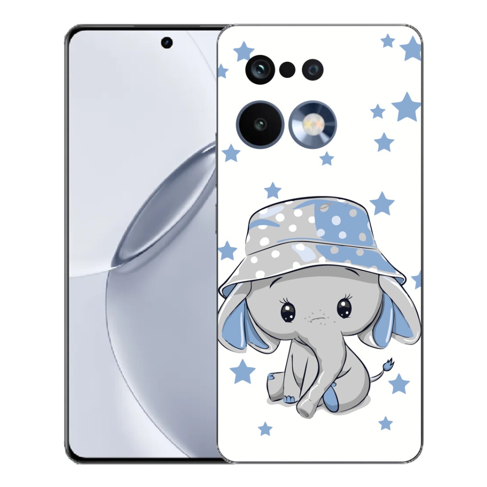 mmCase gél tok a Realme 16 Pro+ készülékhez – kék elefánt