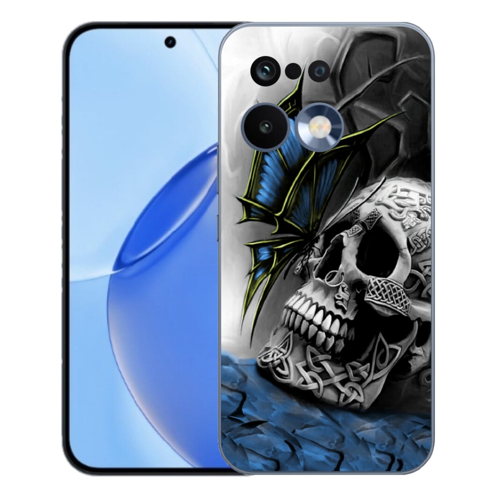 mmCase gél tok a Realme 16 Pro-hoz – pillangó és koponya
