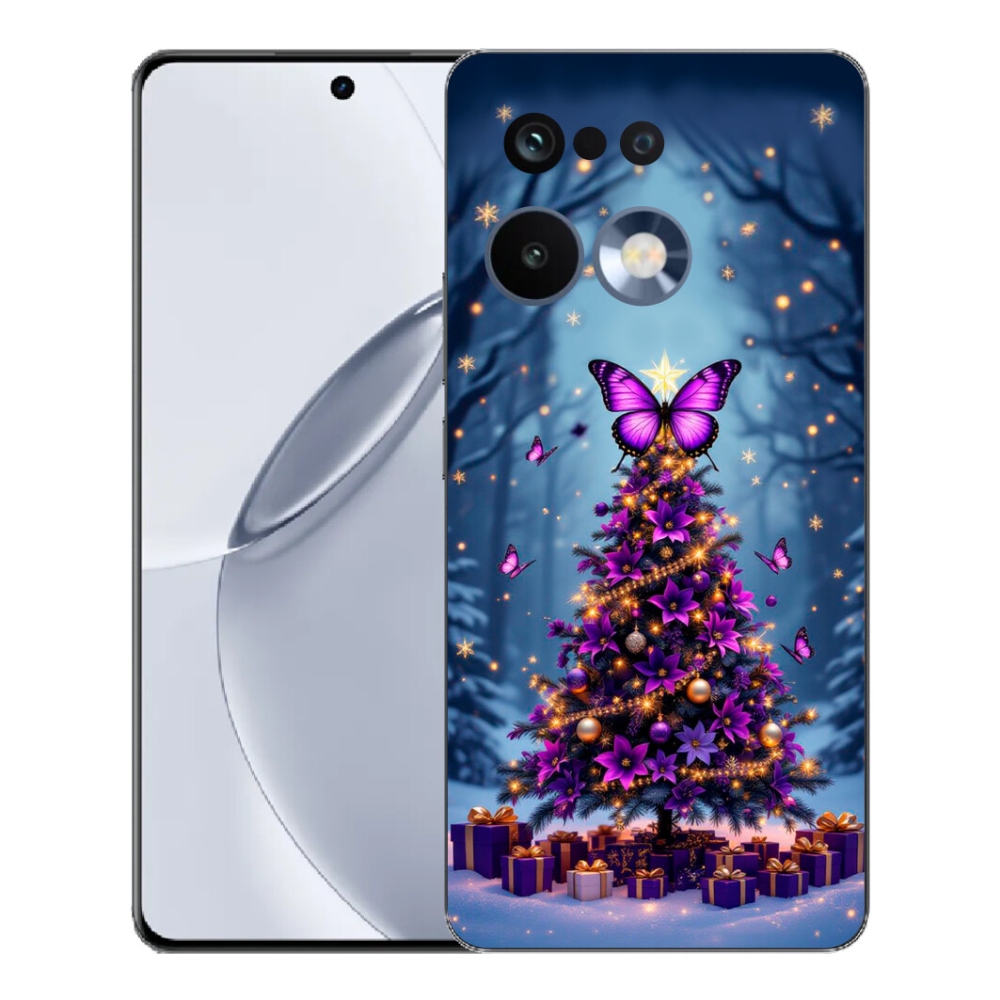 mmCase gél tok a Realme 16 Pro+ készülékhez – pillangós karácsonyfa