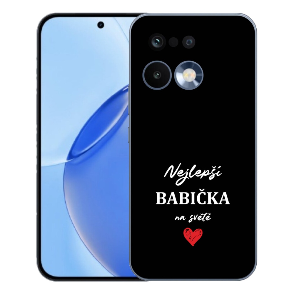 mmCase gél tok a Realme 16 Pro-hoz – a legjobb nagymama 1, fekete háttérrel