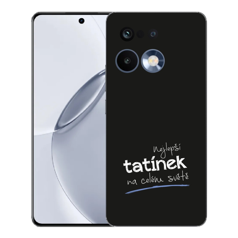 mmCase gél tok a Realme 16 Pro+ készülékhez – „A legjobb apa” felirattal, fekete háttérrel
