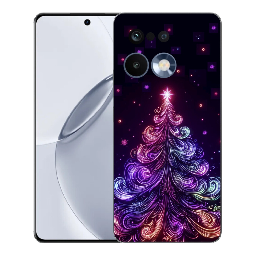 mmCase gél tok a Realme 16 Pro+ készülékhez – neon karácsonyfa 1