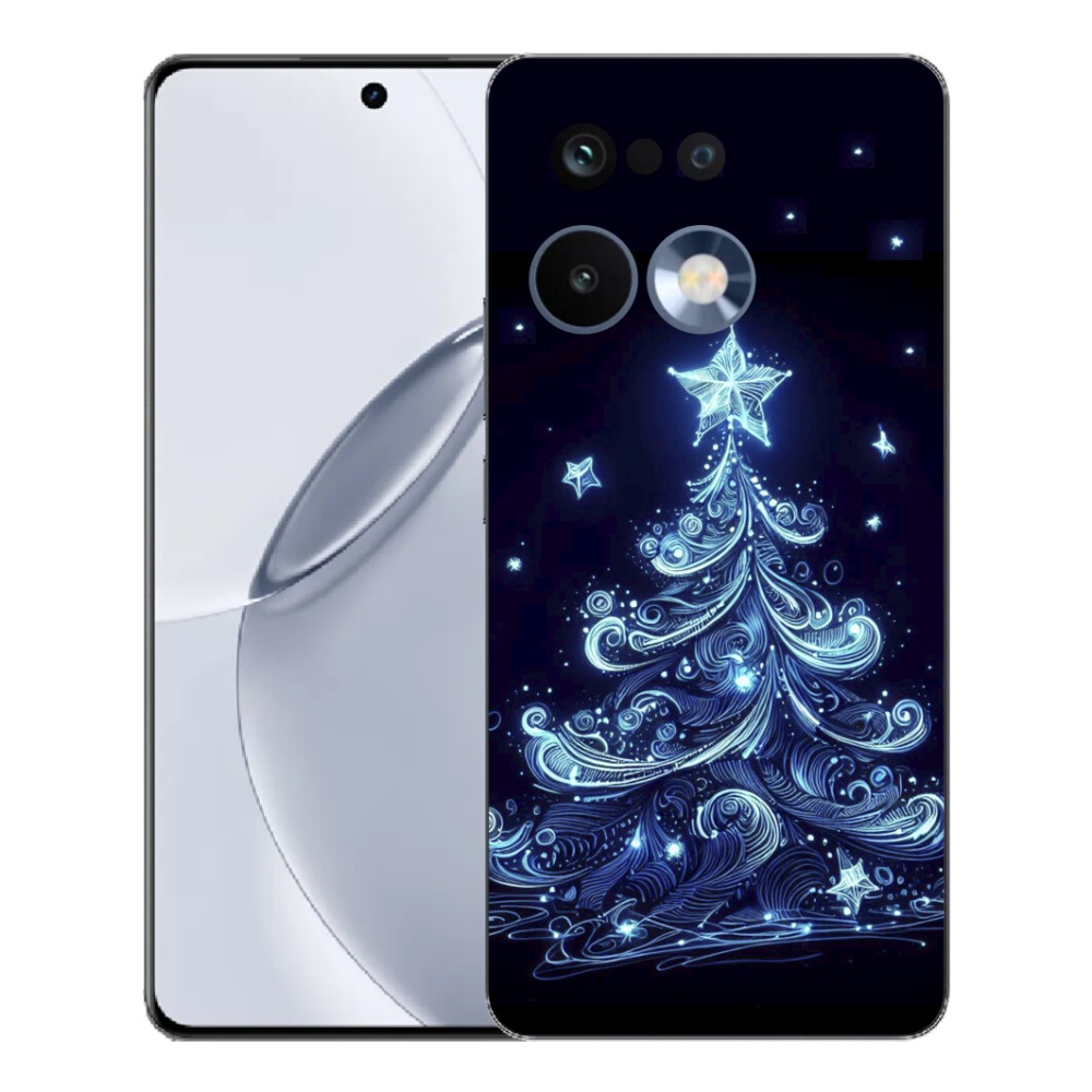 mmCase gél tok a Realme 16 Pro+ készülékhez – neon karácsonyfa 4