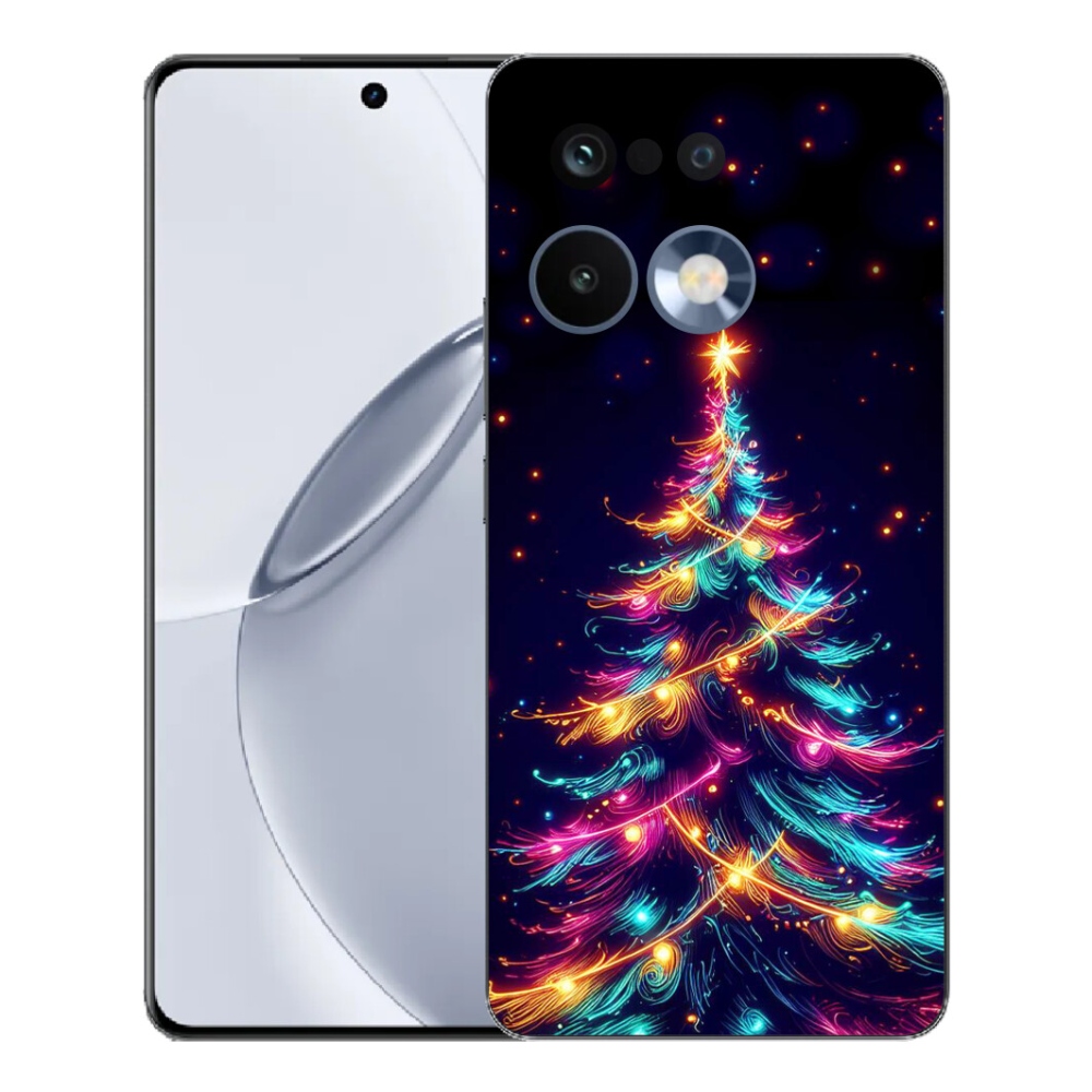 mmCase gél tok a Realme 16 Pro+ készülékhez – neon karácsonyfa