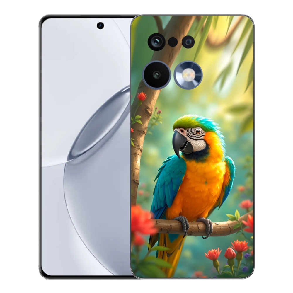 mmCase géltok a Realme 16 Pro+ készülékhez – kék-sárga ara papagáj