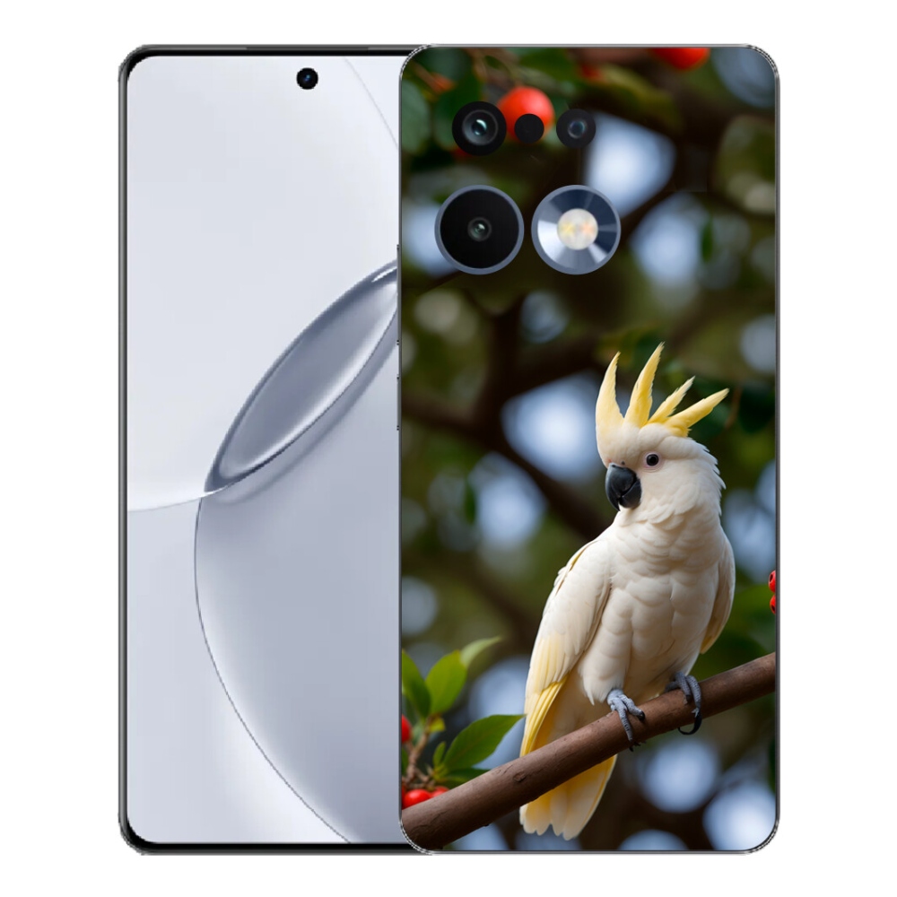 mmCase gélhuzat a Realme 16 Pro+ készülékhez – kakadu papagáj 3