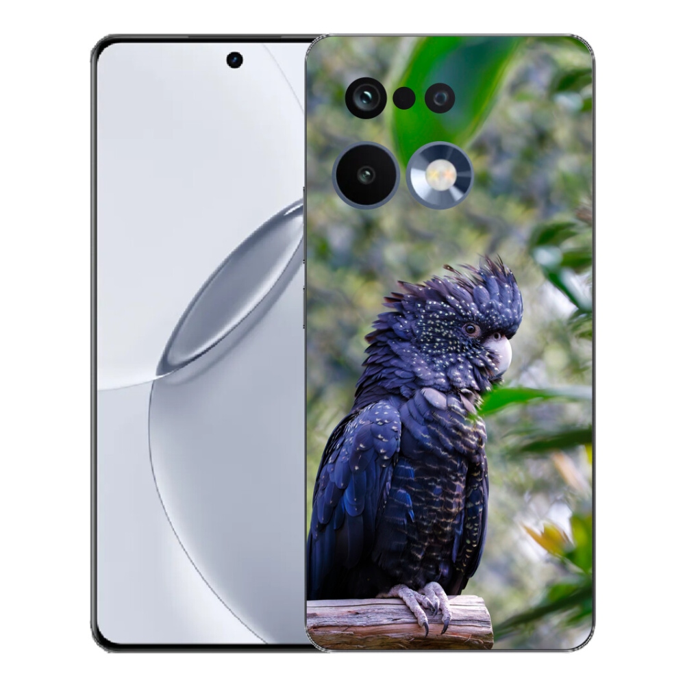 mmCase géltok a Realme 16 Pro+ készülékhez – fekete kakadu papagáj