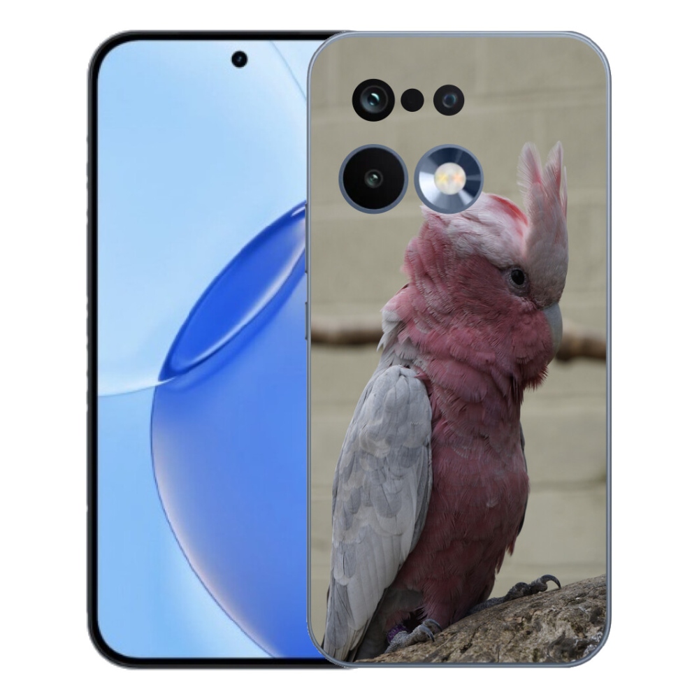 mmCase géltok a Realme 16 Pro-hoz – rózsaszín kakadu papagáj