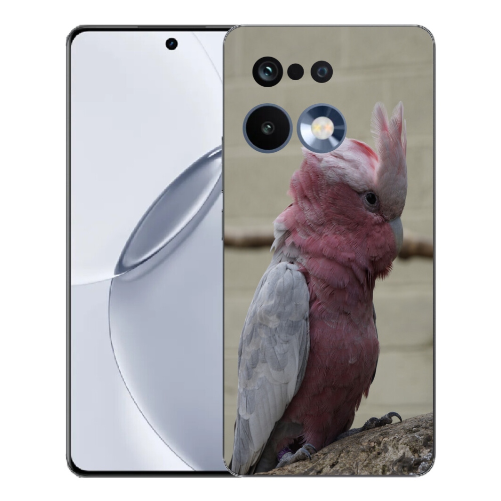 mmCase géltok a Realme 16 Pro+ készülékhez – rózsaszín kakadu papagáj