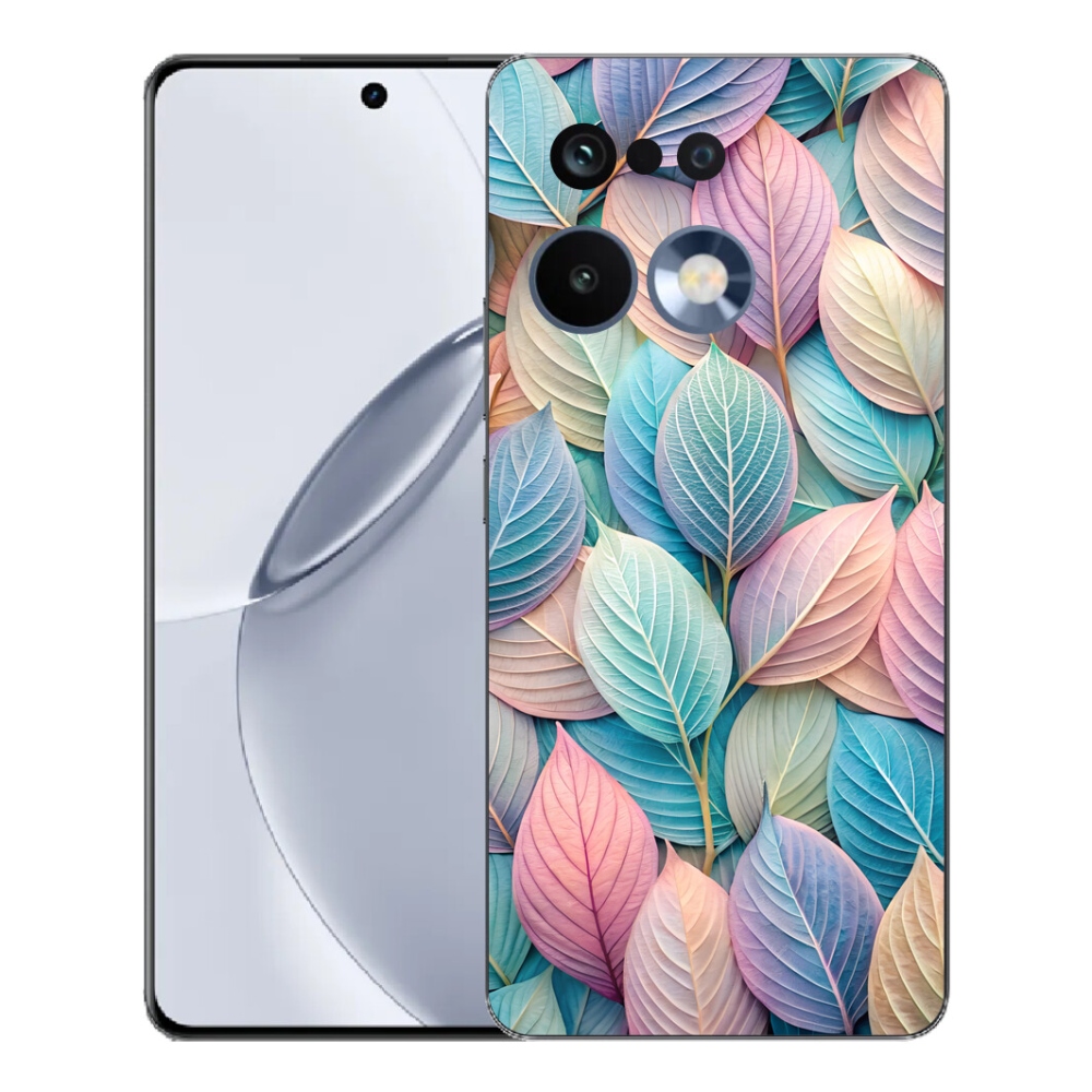 mmCase gélhuzat a Realme 16 Pro+ készülékhez – pasztell levelek
