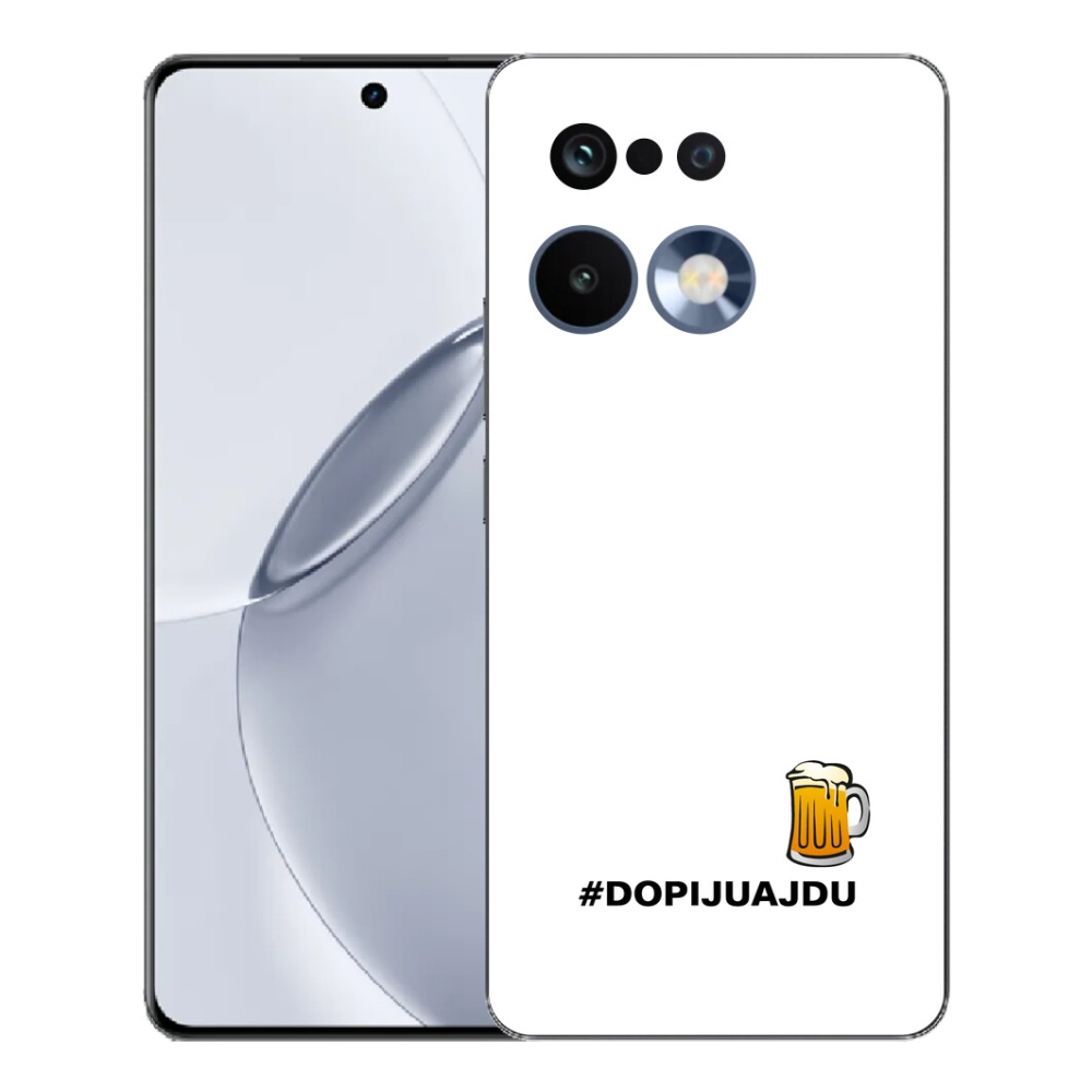 mmCase géltok a Realme 16 Pro+ készülékhez – sörös motívum, 1 db fehér háttérrel
