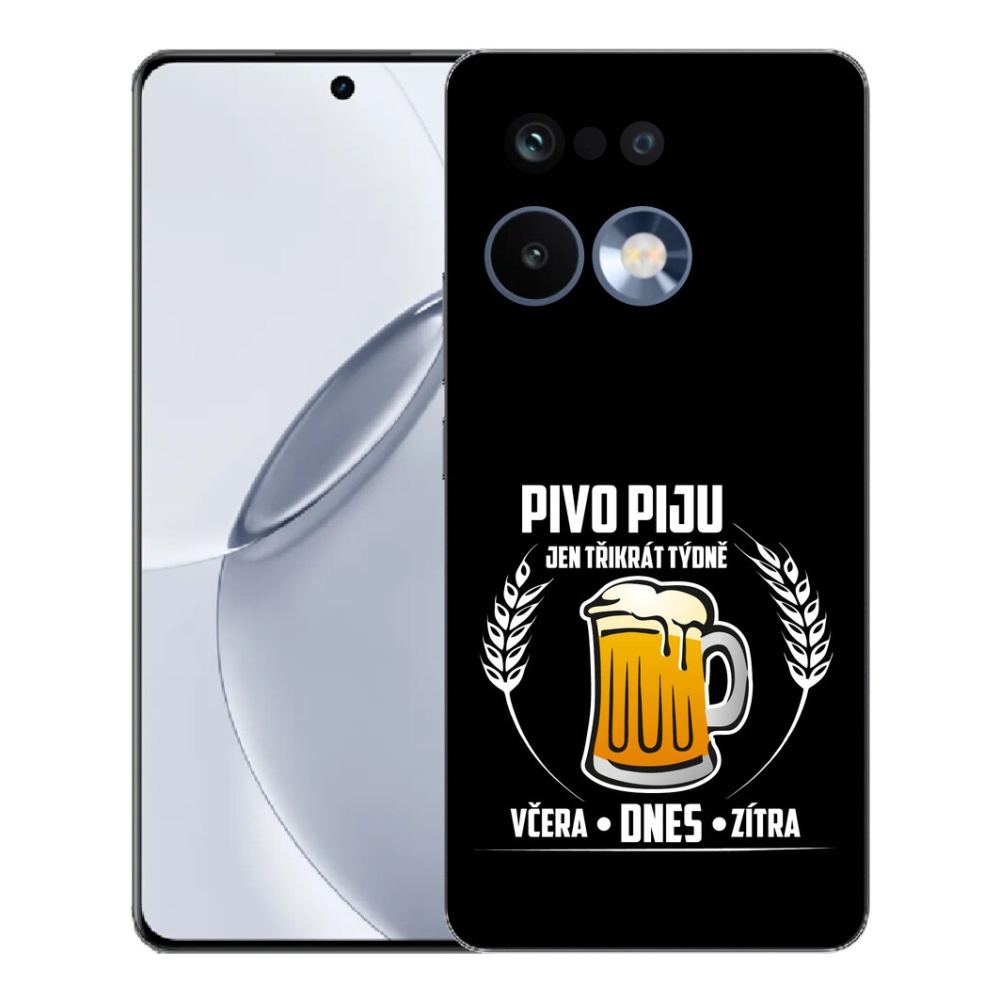 mmCase géltok a Realme 16 Pro+ készülékhez – sörös motívum, fekete háttér