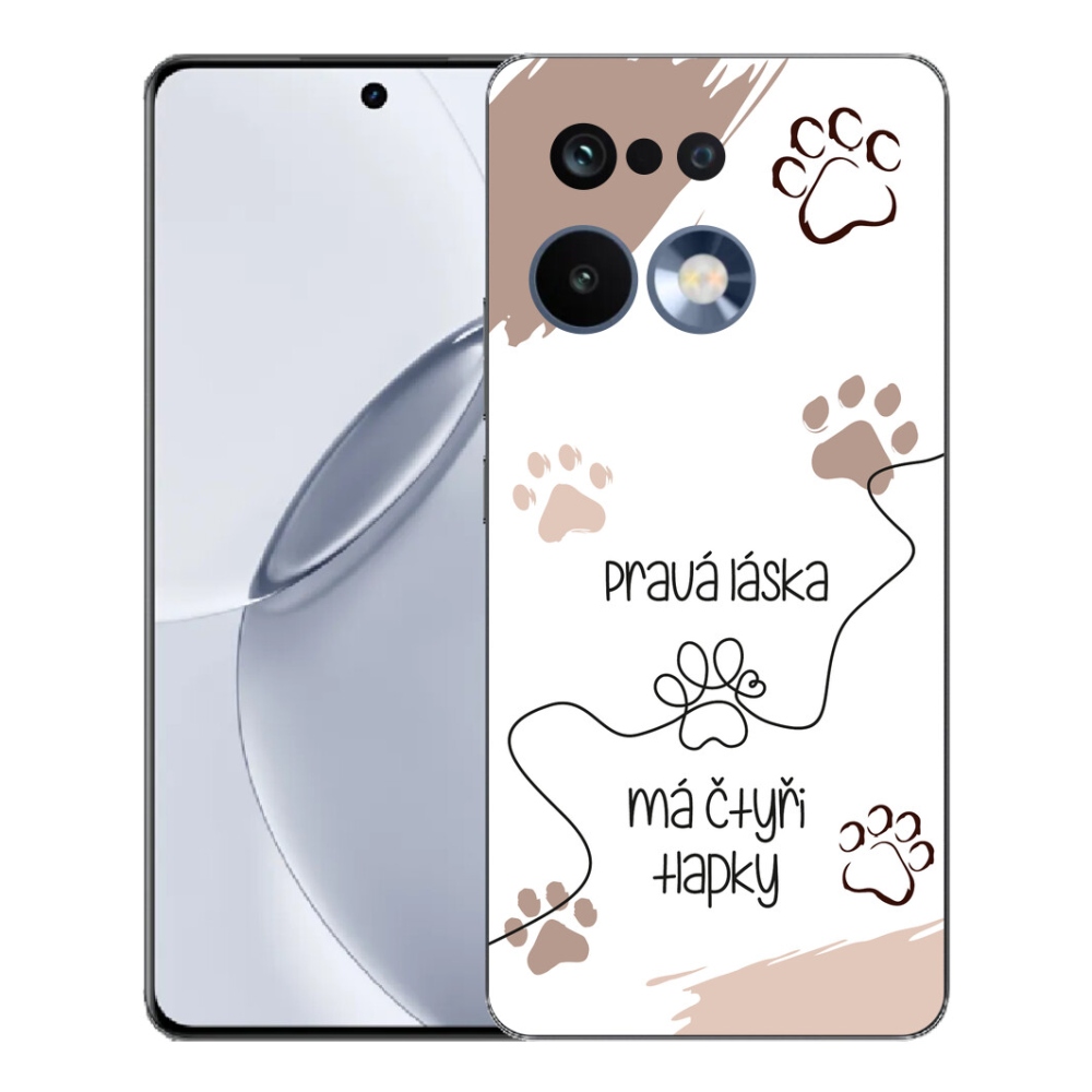 mmCase géltok a Realme 16 Pro+ készülékhez – kutyás motívum, 1 db, fehér háttérrel