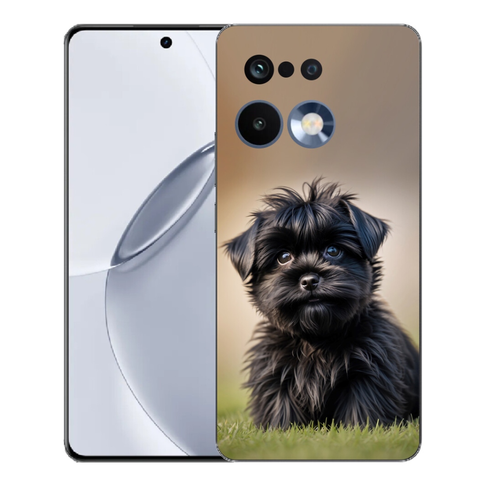 mmCase gél tok a Realme 16 Pro+ készülékhez – aranyos fekete kutyus