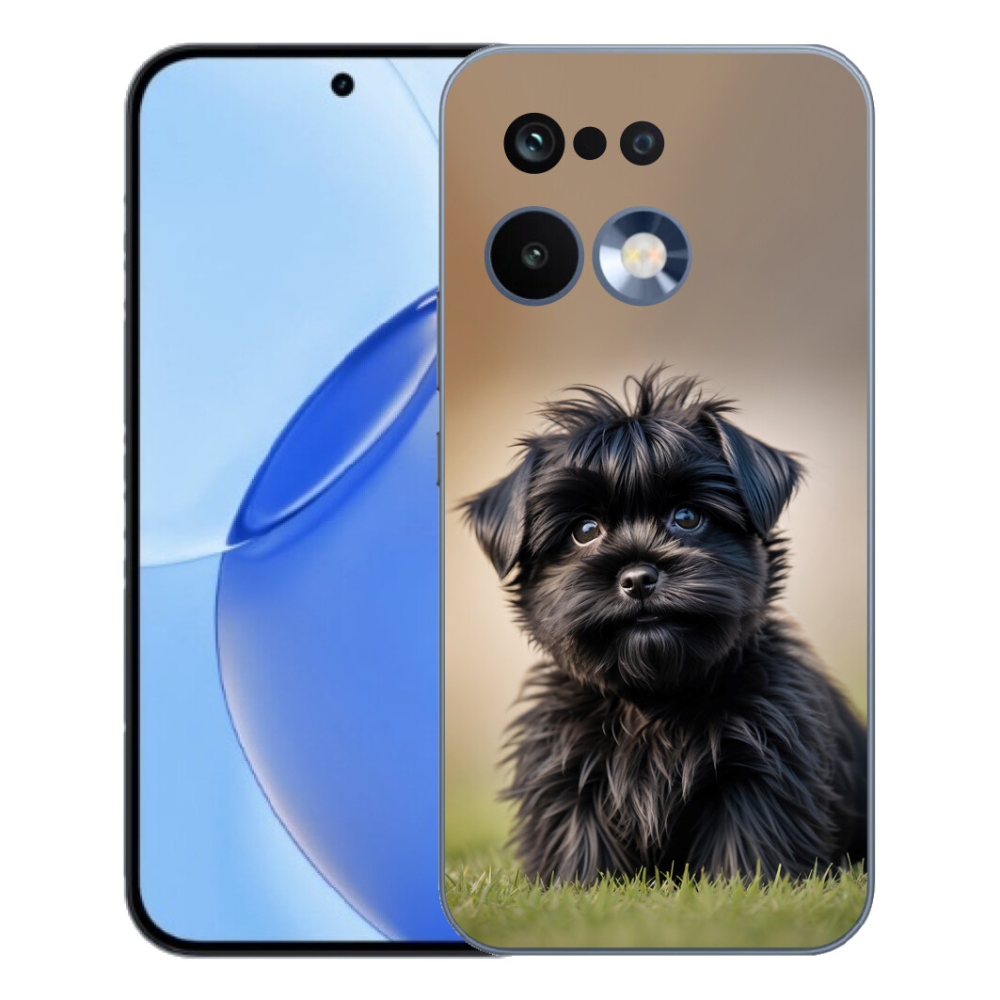 mmCase gél tok a Realme 16 Pro-hoz – aranyos fekete kutyus
