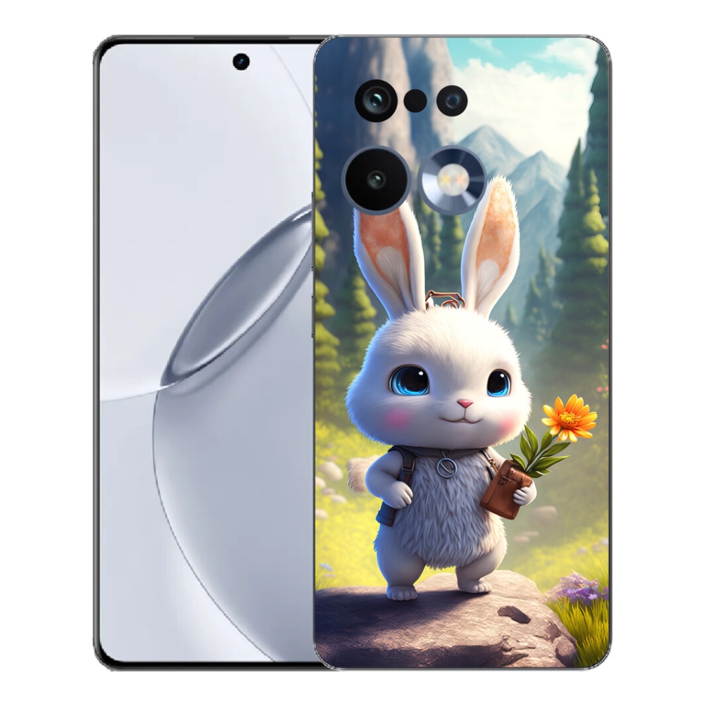 mmCase gél tok a Realme 16 Pro+ készülékhez – aranyos nyuszi