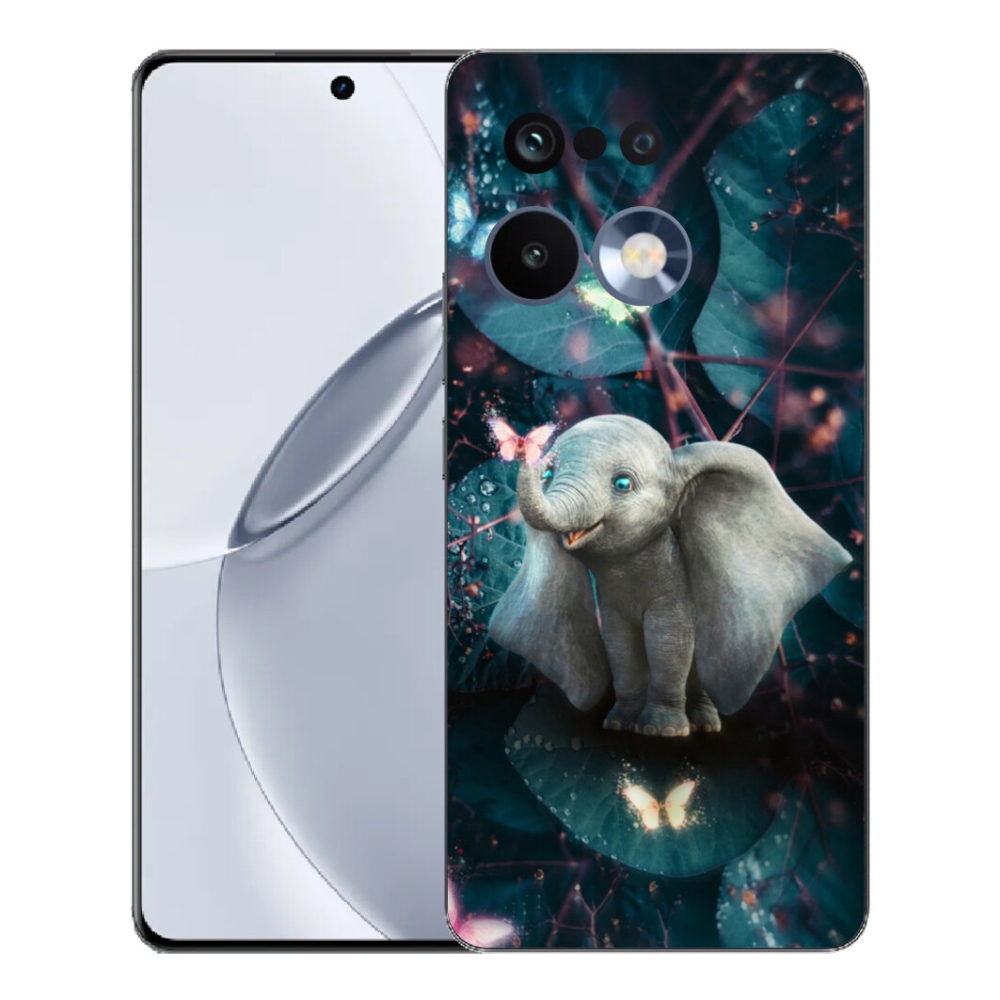 mmCase gél tok a Realme 16 Pro+ készülékhez – aranyos elefánt