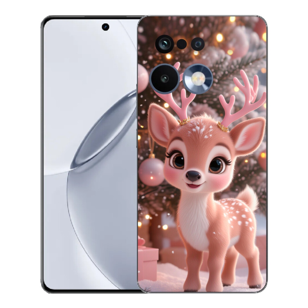 mmCase gél tok a Realme 16 Pro+ készülékhez – aranyos rénszarvas