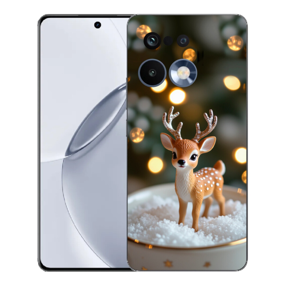 mmCase gél tok a Realme 16 Pro+ készülékhez – aranyos karácsonyi szarvas