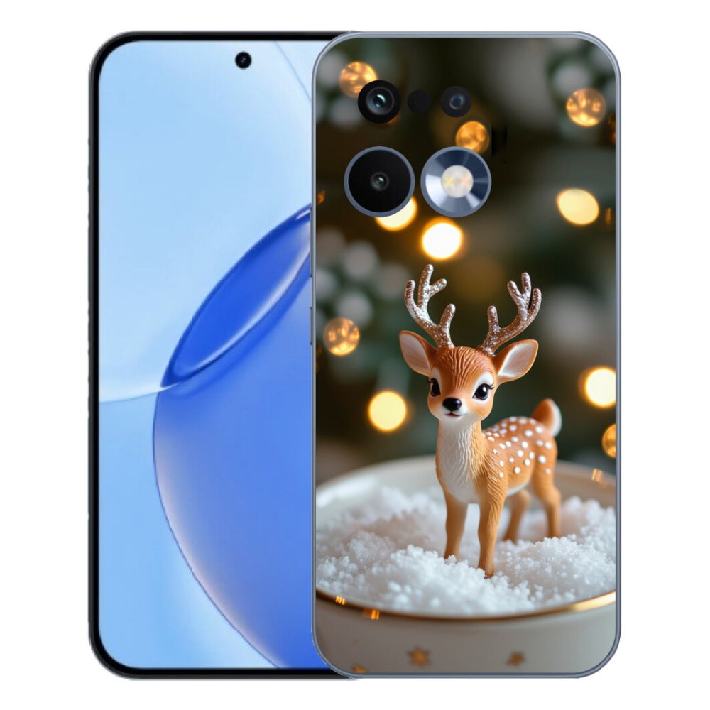 mmCase gél tok a Realme 16 Pro-hoz – aranyos karácsonyi rénszarvas