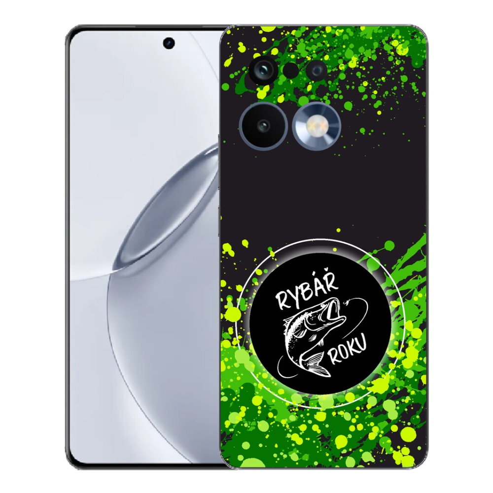 mmCase géltok a Realme 16 Pro+ készülékhez – „Az év horgásza” fekete háttérrel