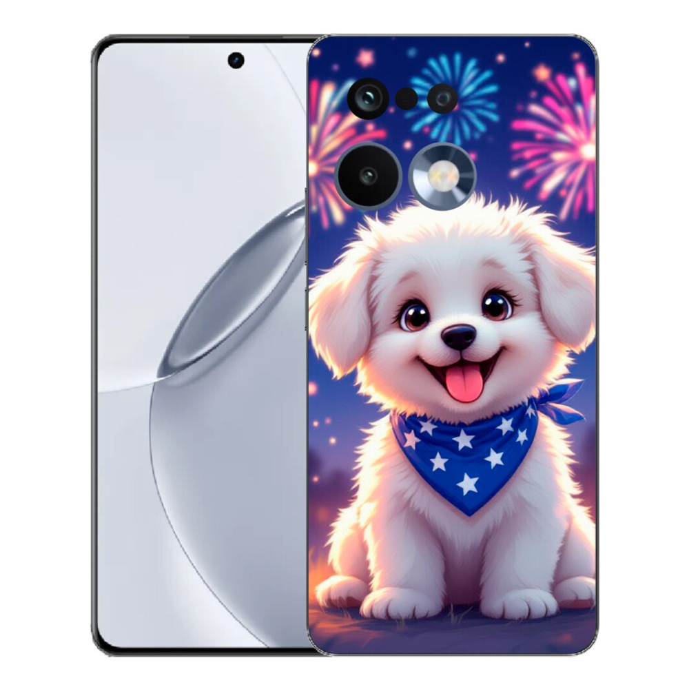 mmCase gél tok a Realme 16 Pro+ készülékhez – ünnepi kiskutya