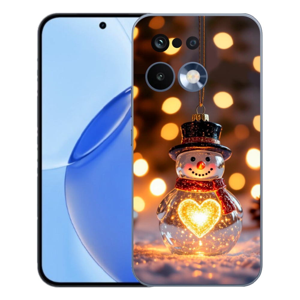 mmCase gél tok a Realme 16 Pro-hoz – világító karácsonyi hóember