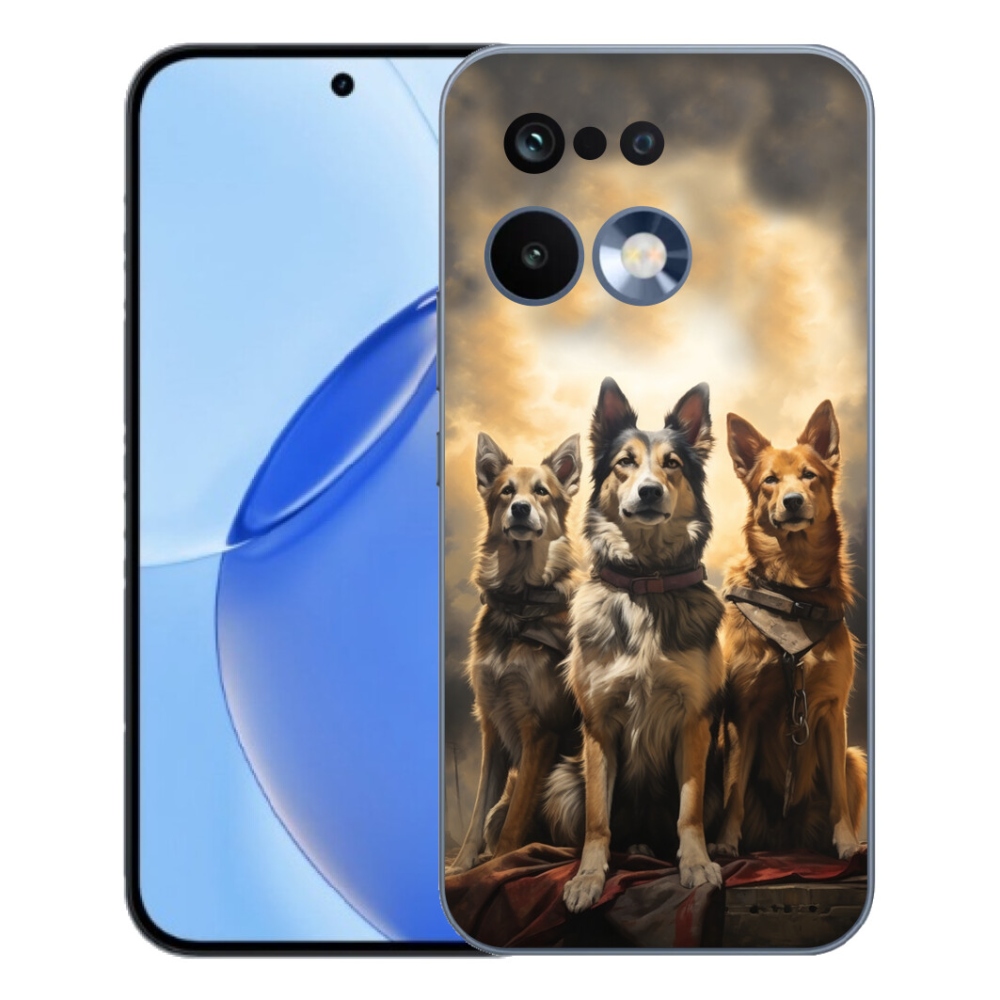 mmCase gélhuzat a Realme 16 Pro-hoz – három kutya