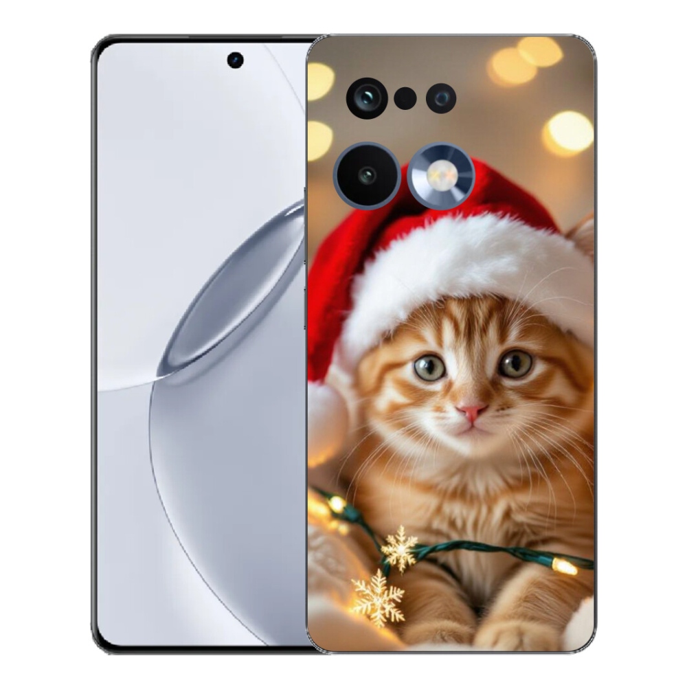 mmCase gél tok a Realme 16 Pro+ készülékhez – karácsonyi cica