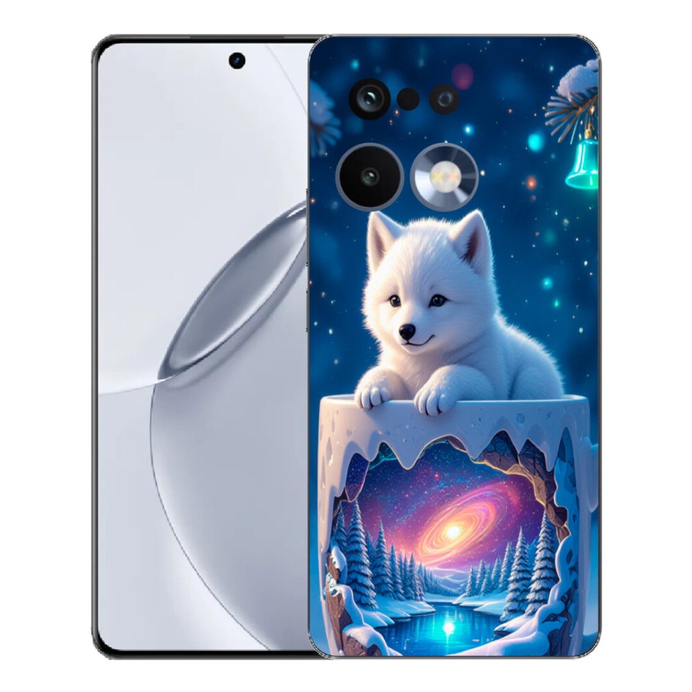 mmCase gél tok a Realme 16 Pro+ készülékhez – karácsonyi kiskutya