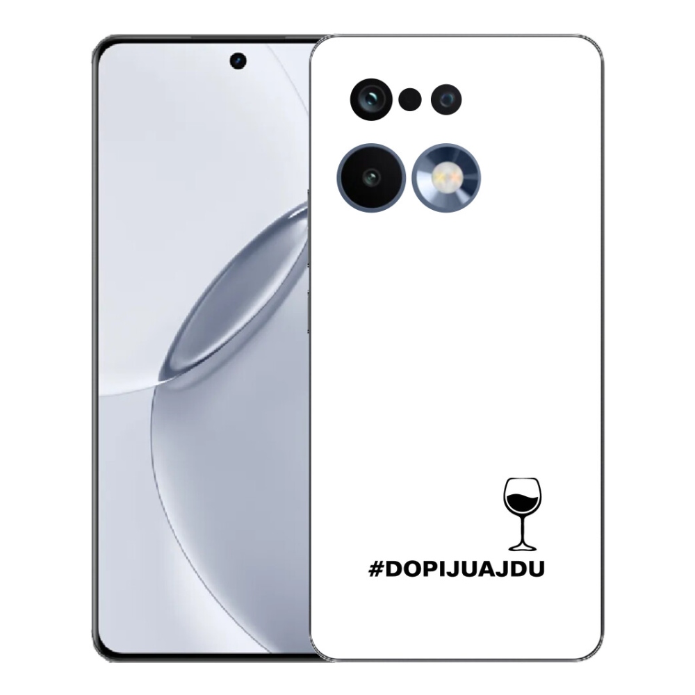 mmCase géltok a Realme 16 Pro+ készülékhez – boros motívum fehér háttérrel