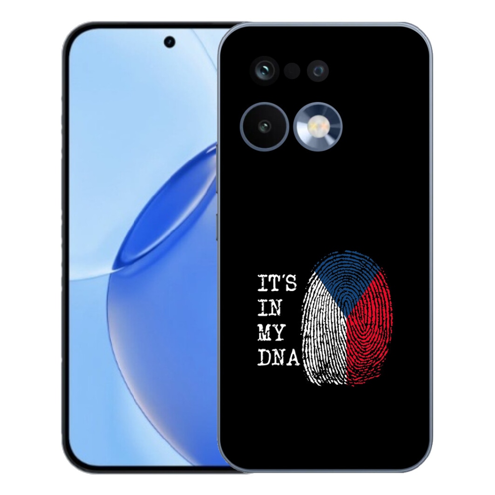 mmCase gél tok a Realme 16 Pro-hoz – zászló, ujjlenyomat, fekete háttér