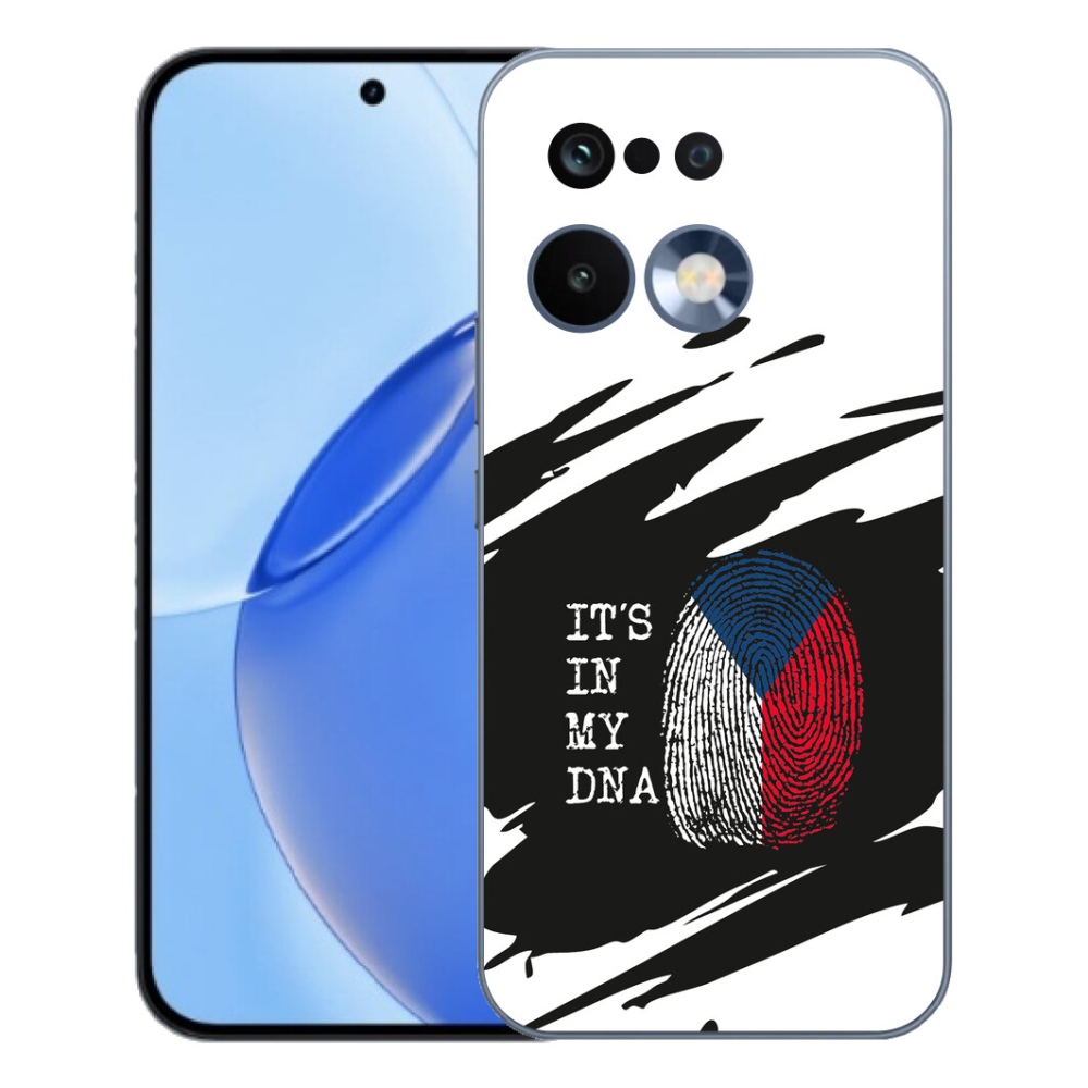 mmCase géltok a Realme 16 Pro-hoz – zászló, ujjlenyomat, fekete-fehér háttér