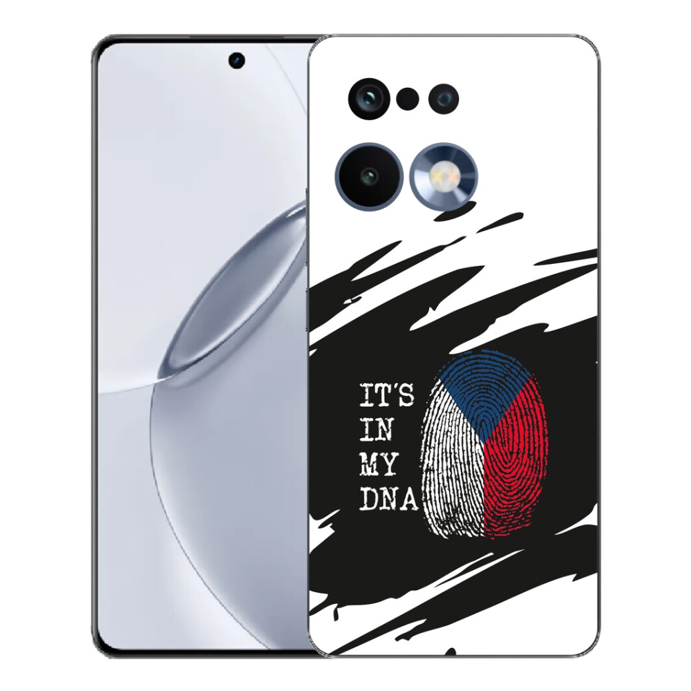 mmCase gél tok a Realme 16 Pro+ készülékhez – zászló, ujjlenyomat, fekete-fehér háttér