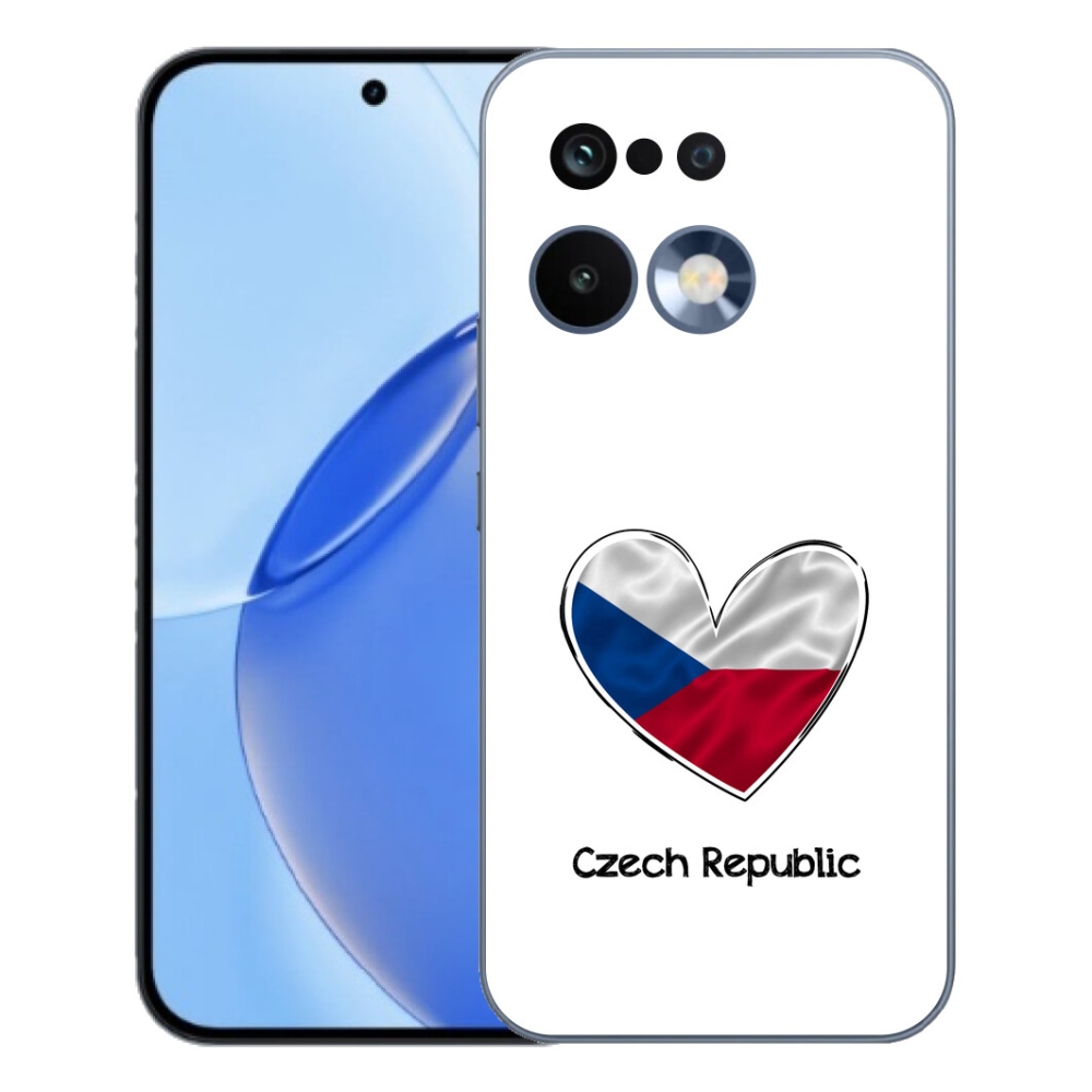 mmCase géltok a Realme 16 Pro-hoz – zászló, szív, fehér háttér