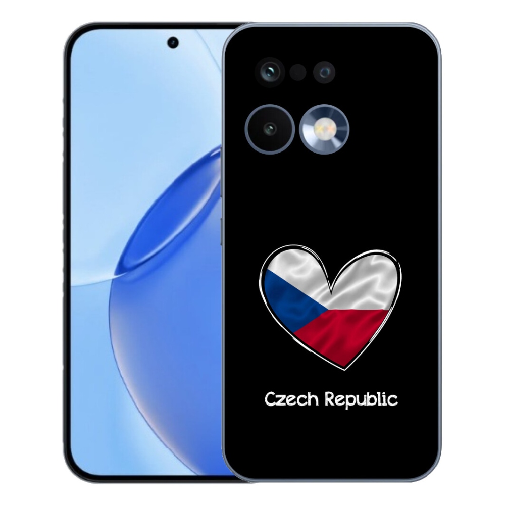 mmCase géltok a Realme 16 Pro-hoz – zászló, szív, fekete háttér