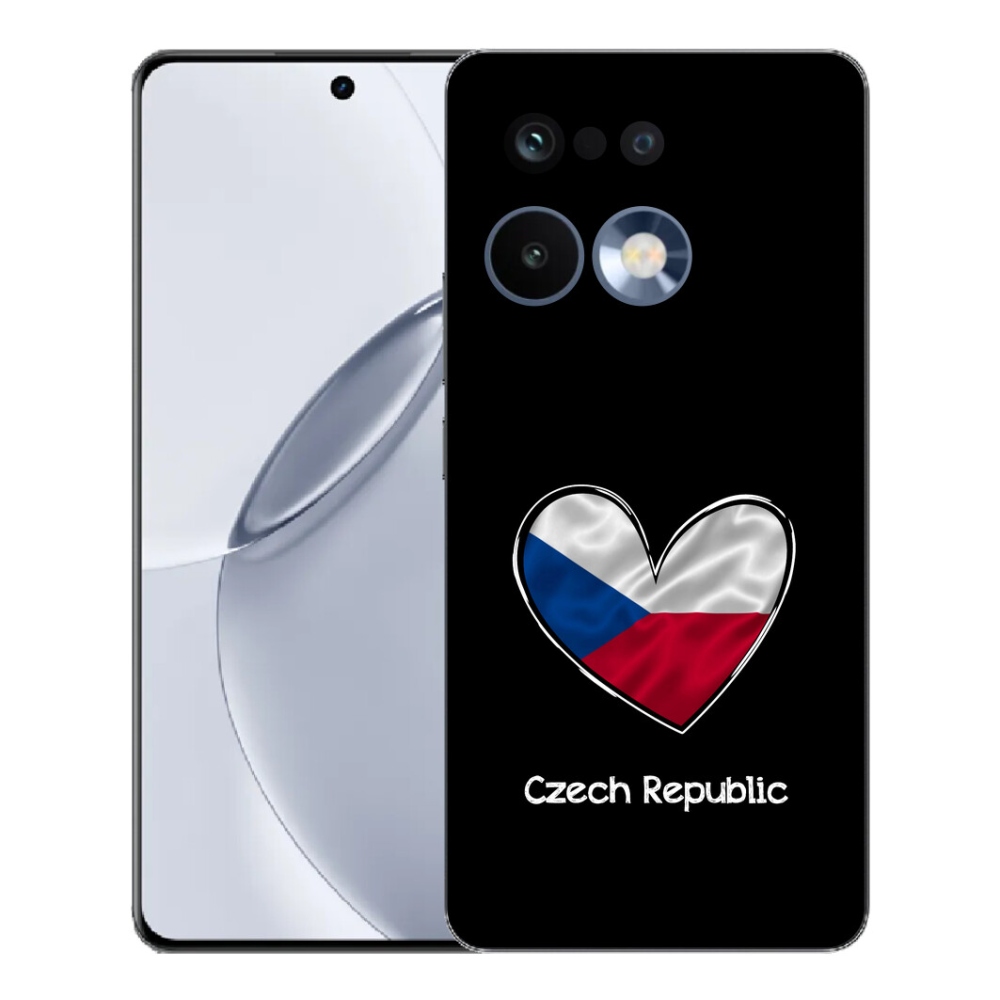 mmCase géltok a Realme 16 Pro+ készülékhez – zászló, szív, fekete háttér